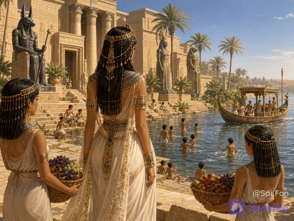 On the banks of the Nile