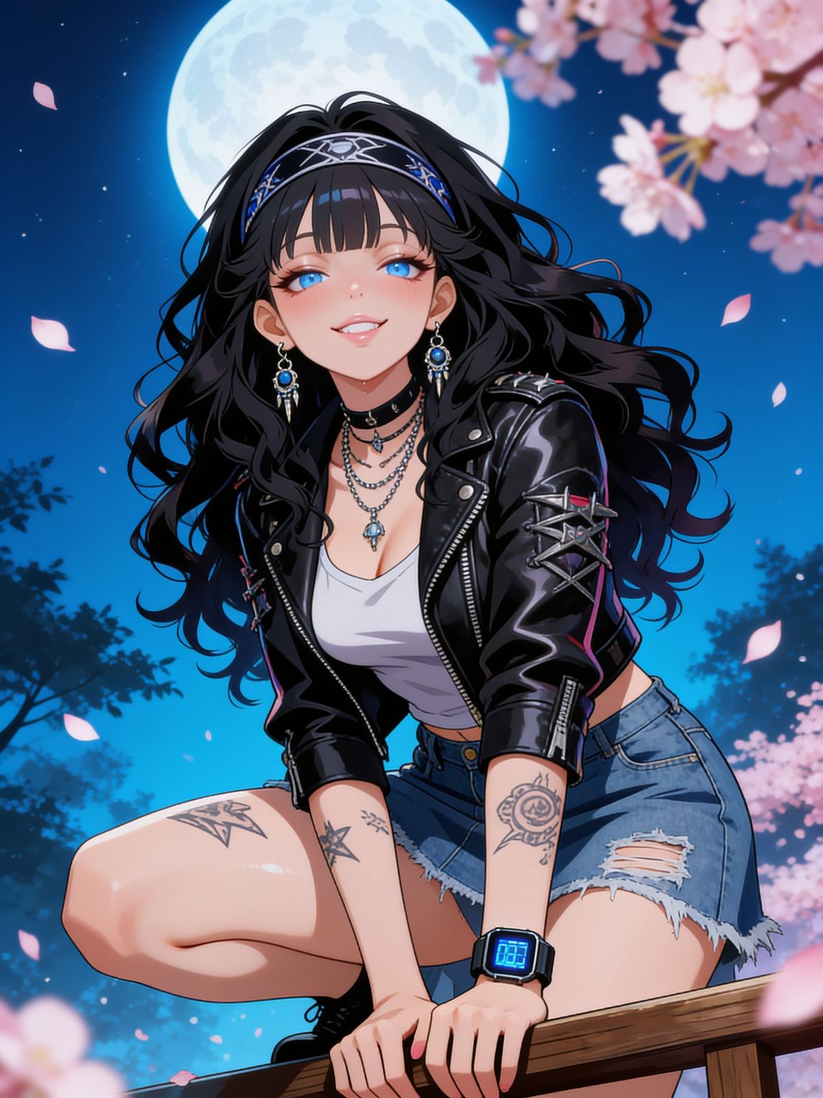 Punkie Sob a Lua Cheia 🌕💙