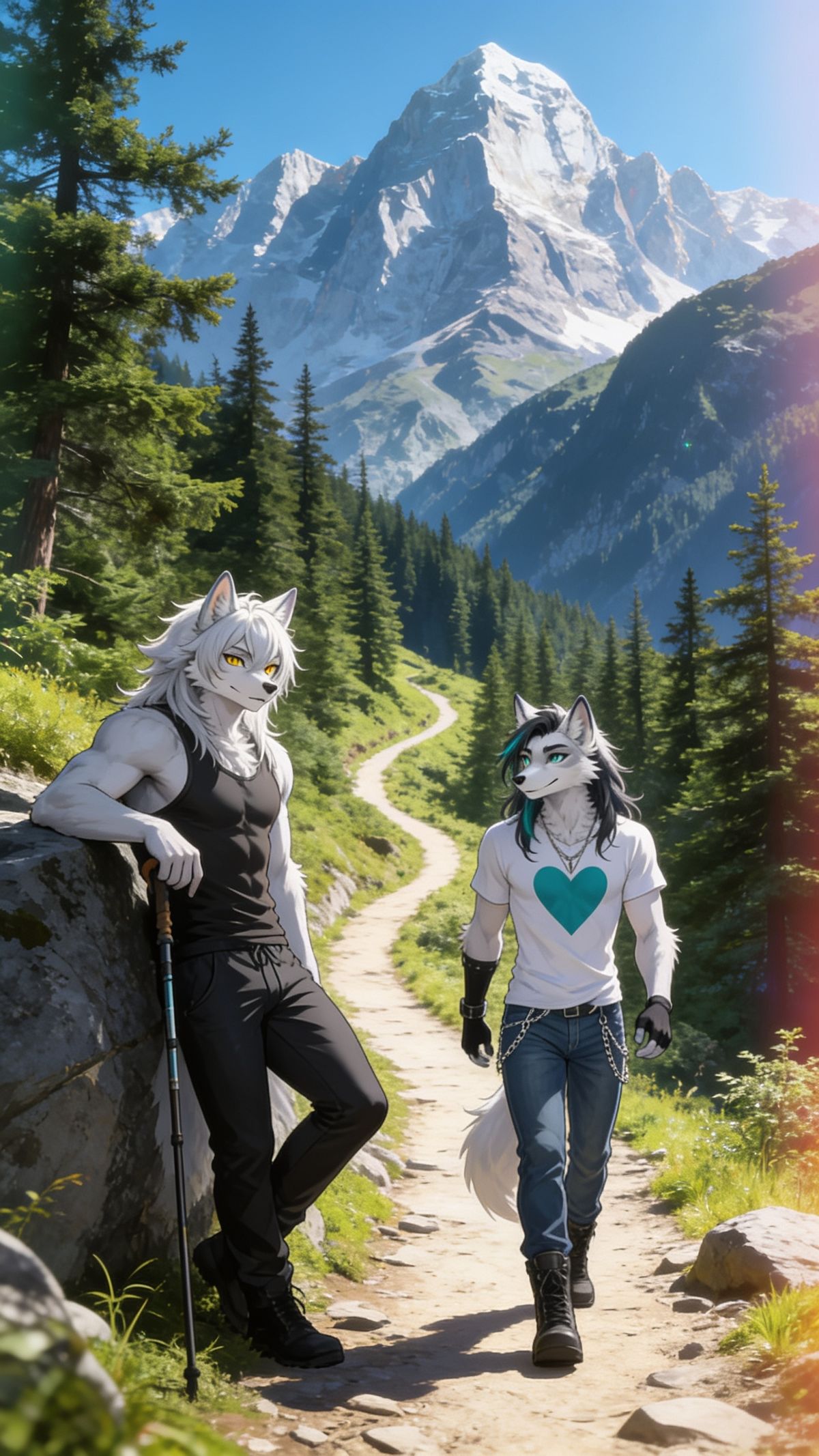 trying to keep up with the wolf