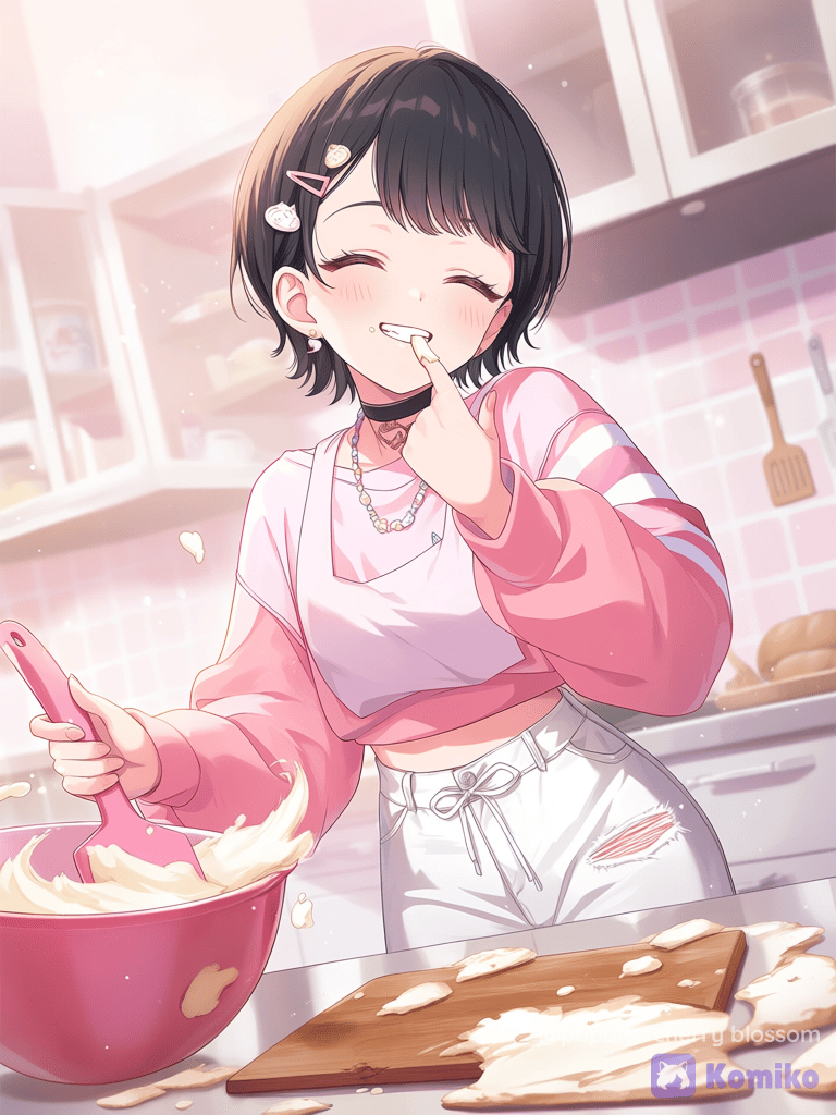Eli making a cake how tastie ;3