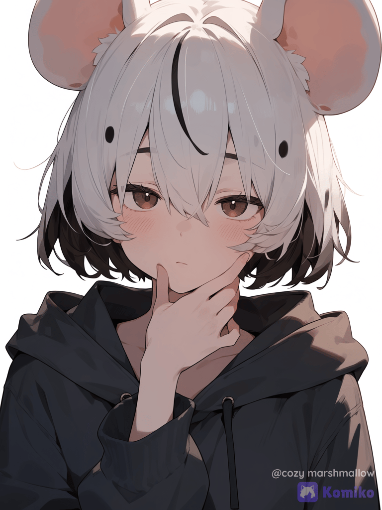 Мышка в худи 🐭💭