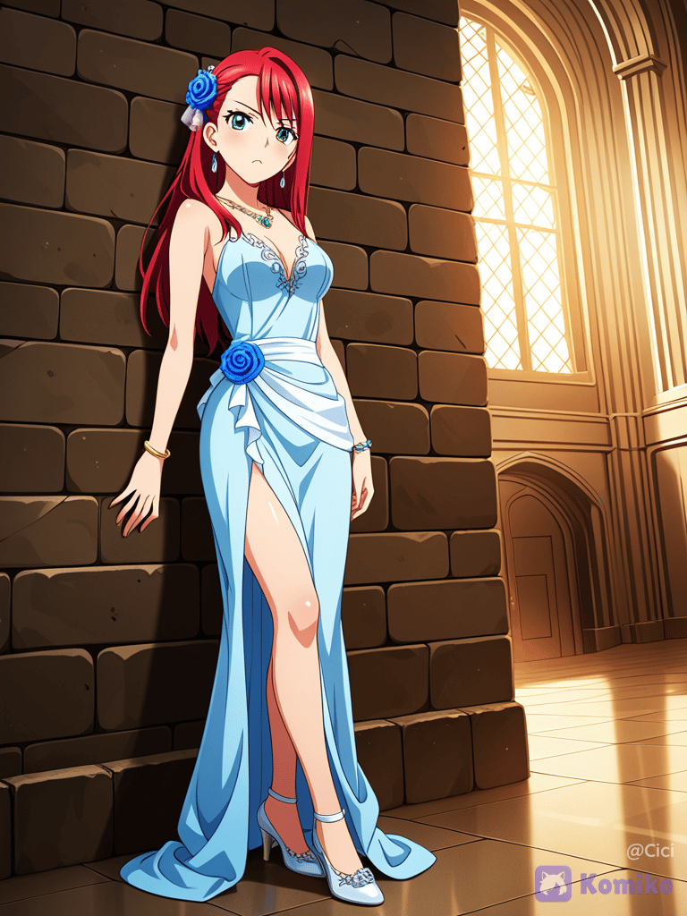 Girl in ballgown
