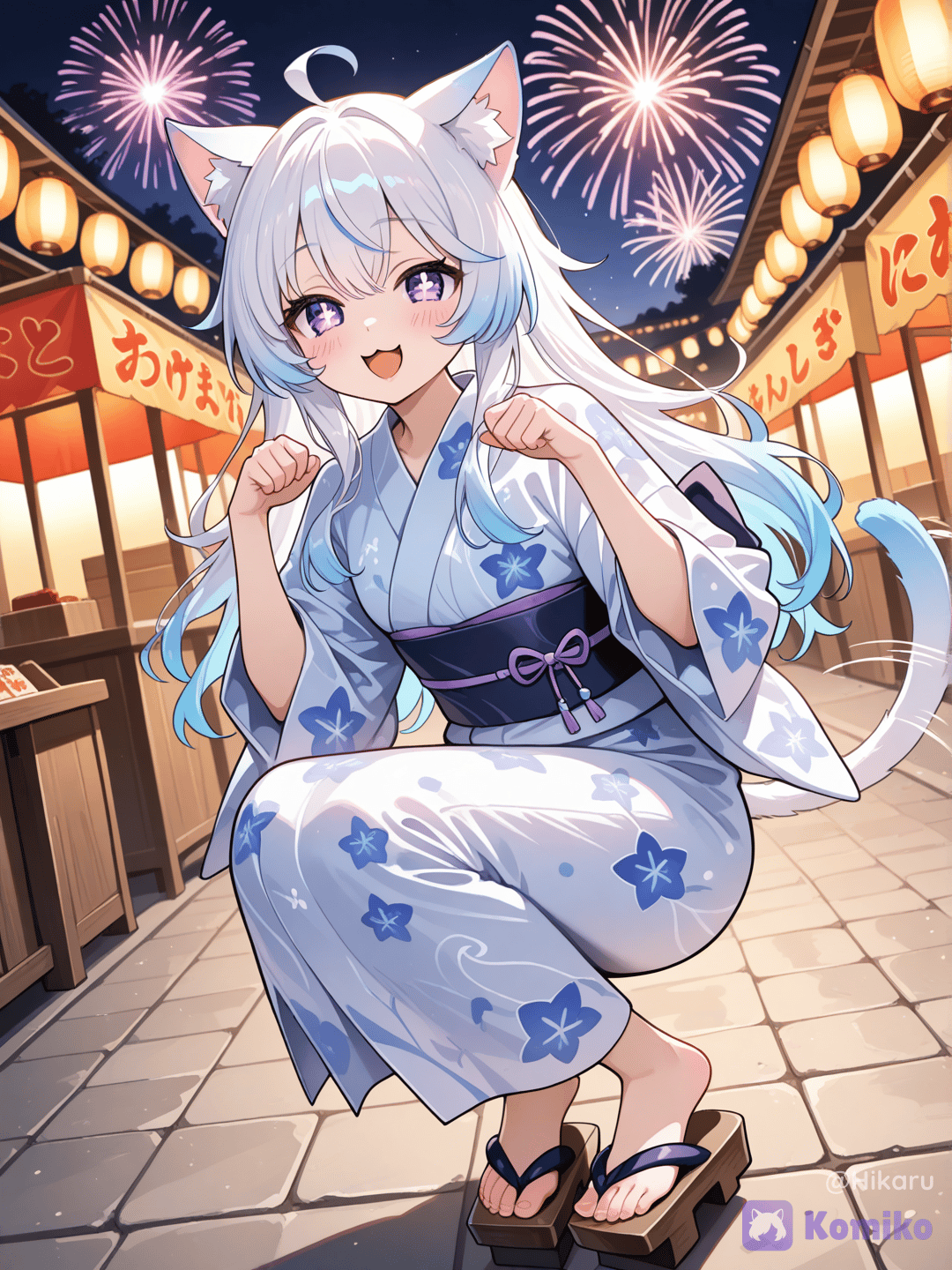 Fireworks Festival With Hikari