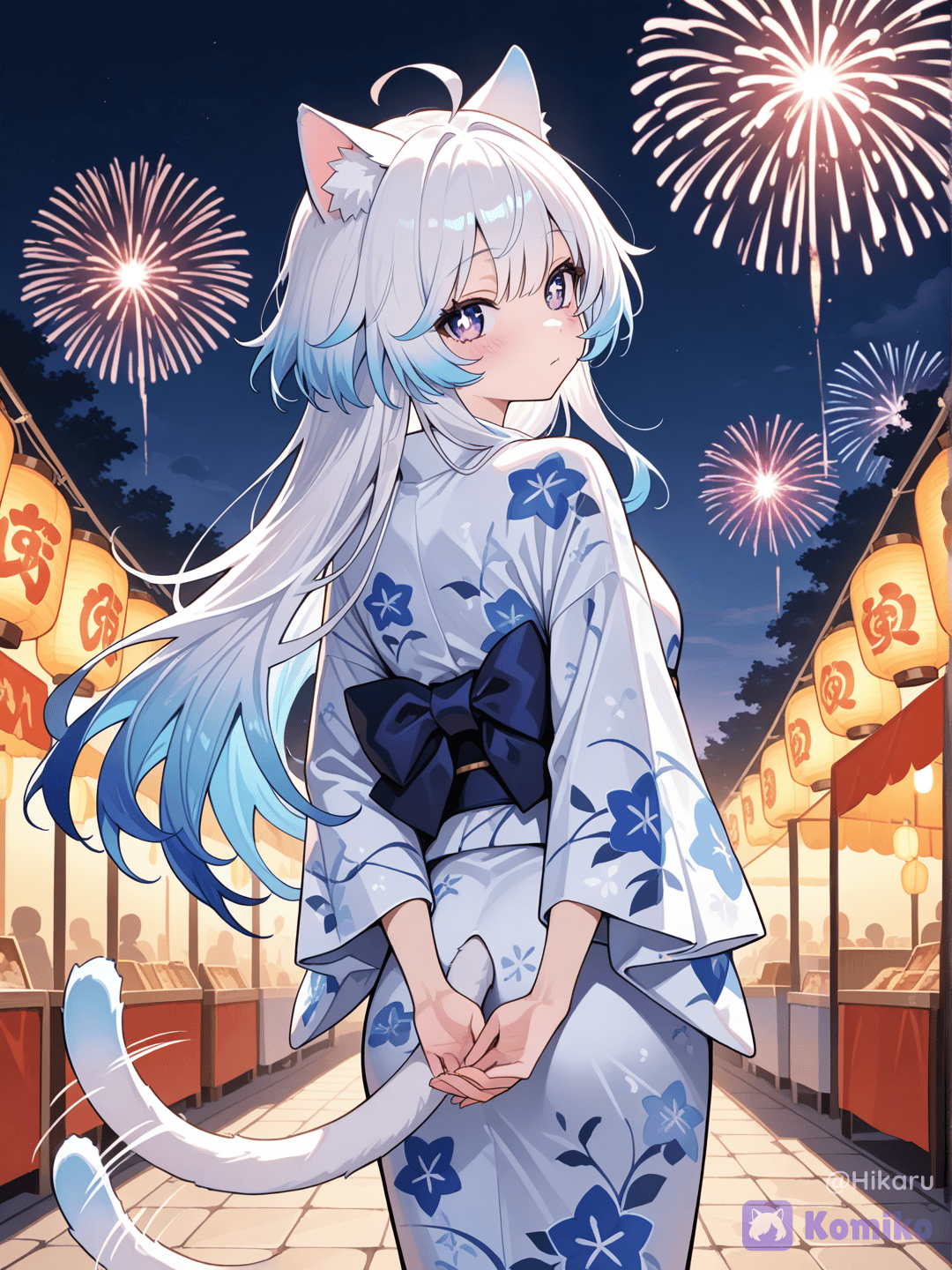 Fireworks Festival With Hikari