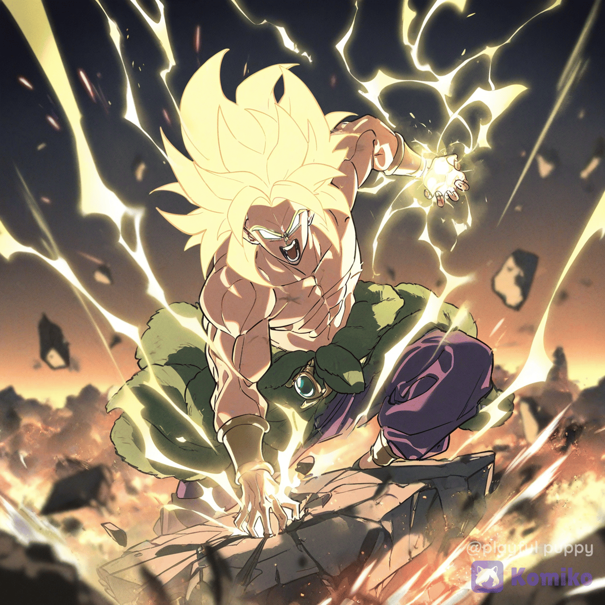 O Broly que tu fez a de lendária transformando se for precisar de entrega