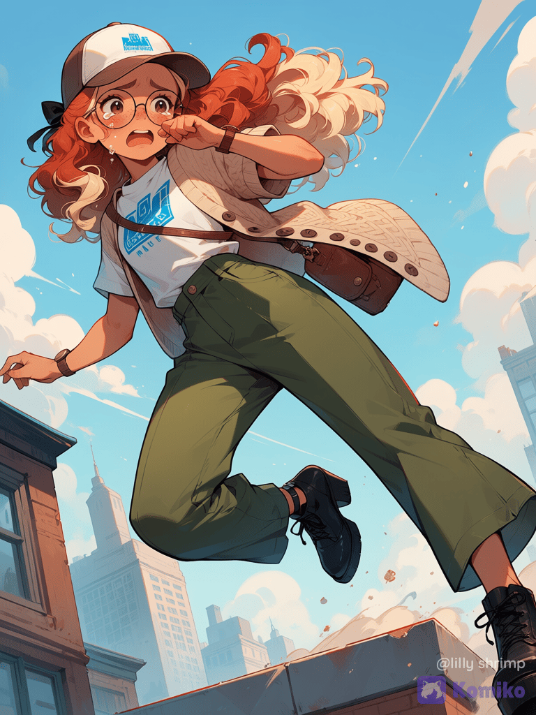 Carla with red and blond hair