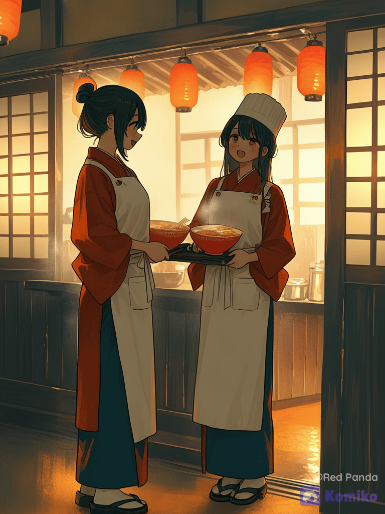 Ramen à Kyoto avec les filles 🍜