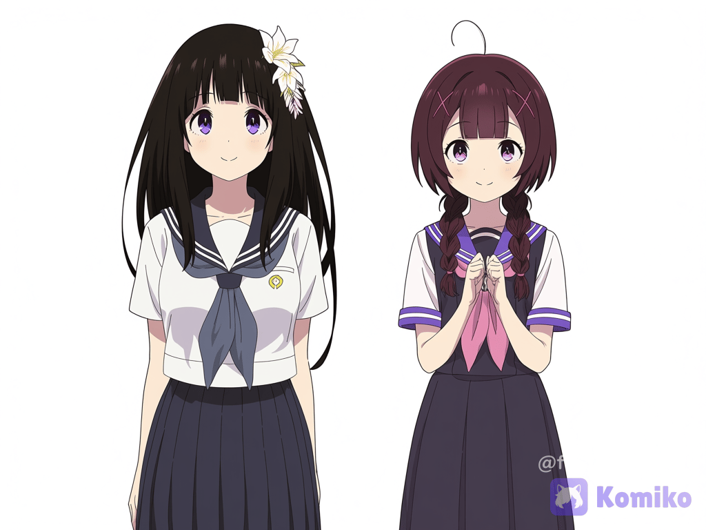 Chitanda Eru & Nishino Flower 💜🌻