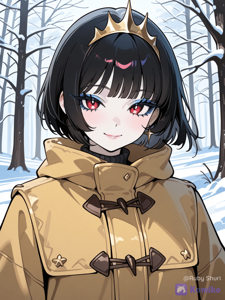 Her Beauty Is as beautiful as a winter night filled with joy.