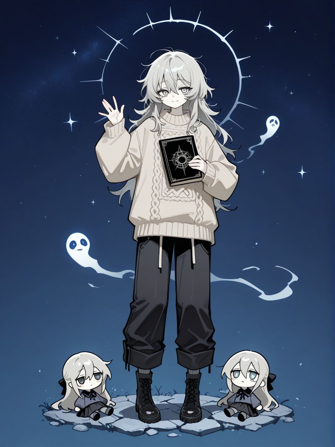 She sees ghosts 24 hours a day.