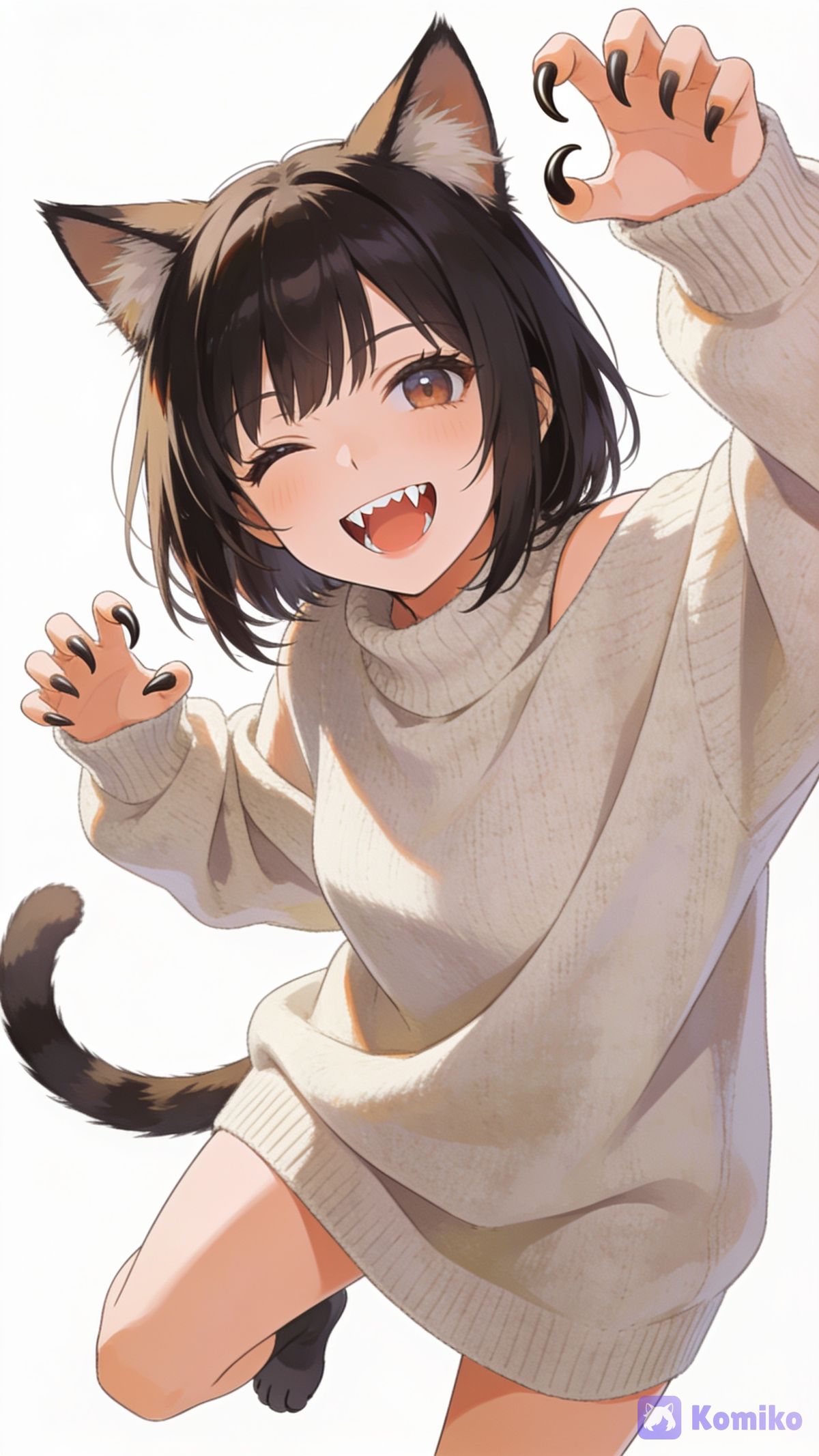 The silly cat girl