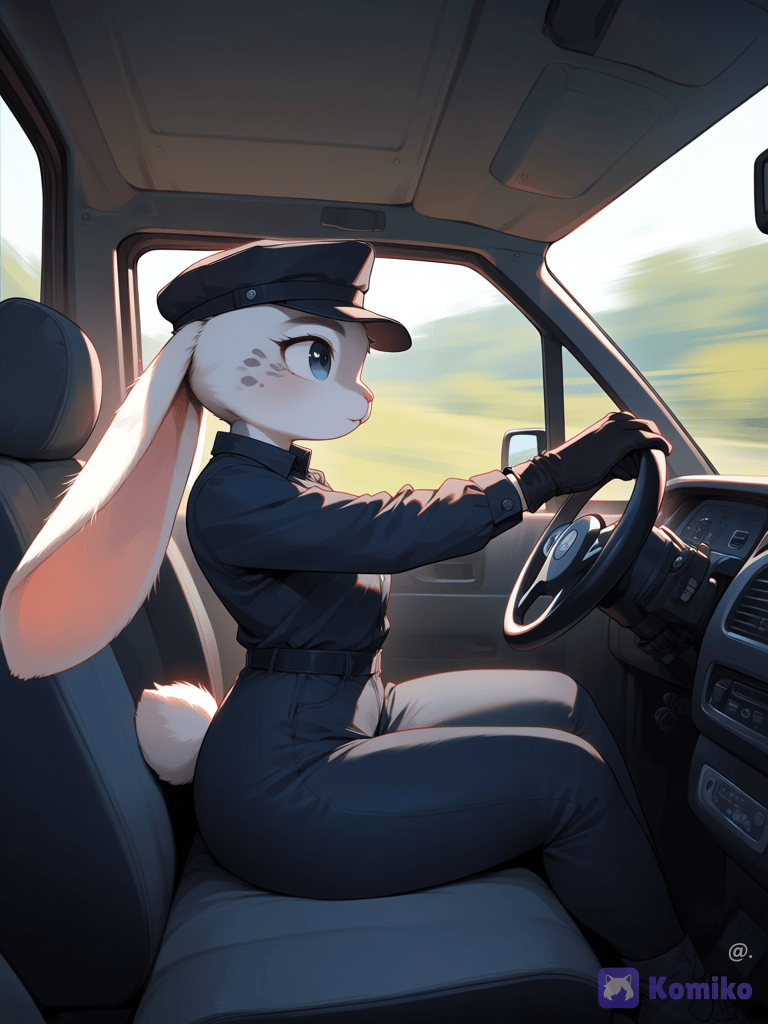 Manejando tráiler 🚛🐇