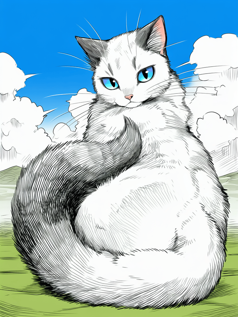Giant cute fluffy cat!