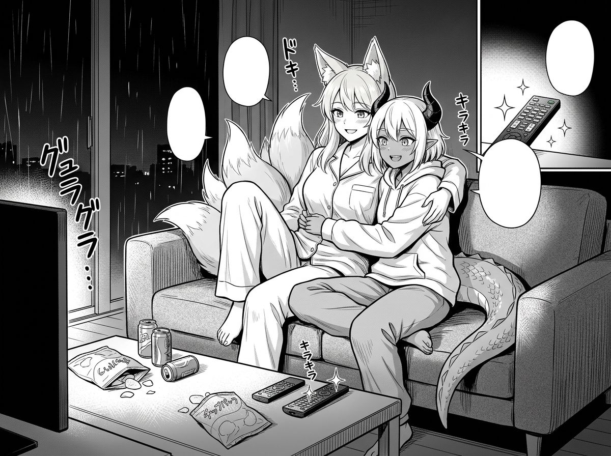 Enjoying an evening together...