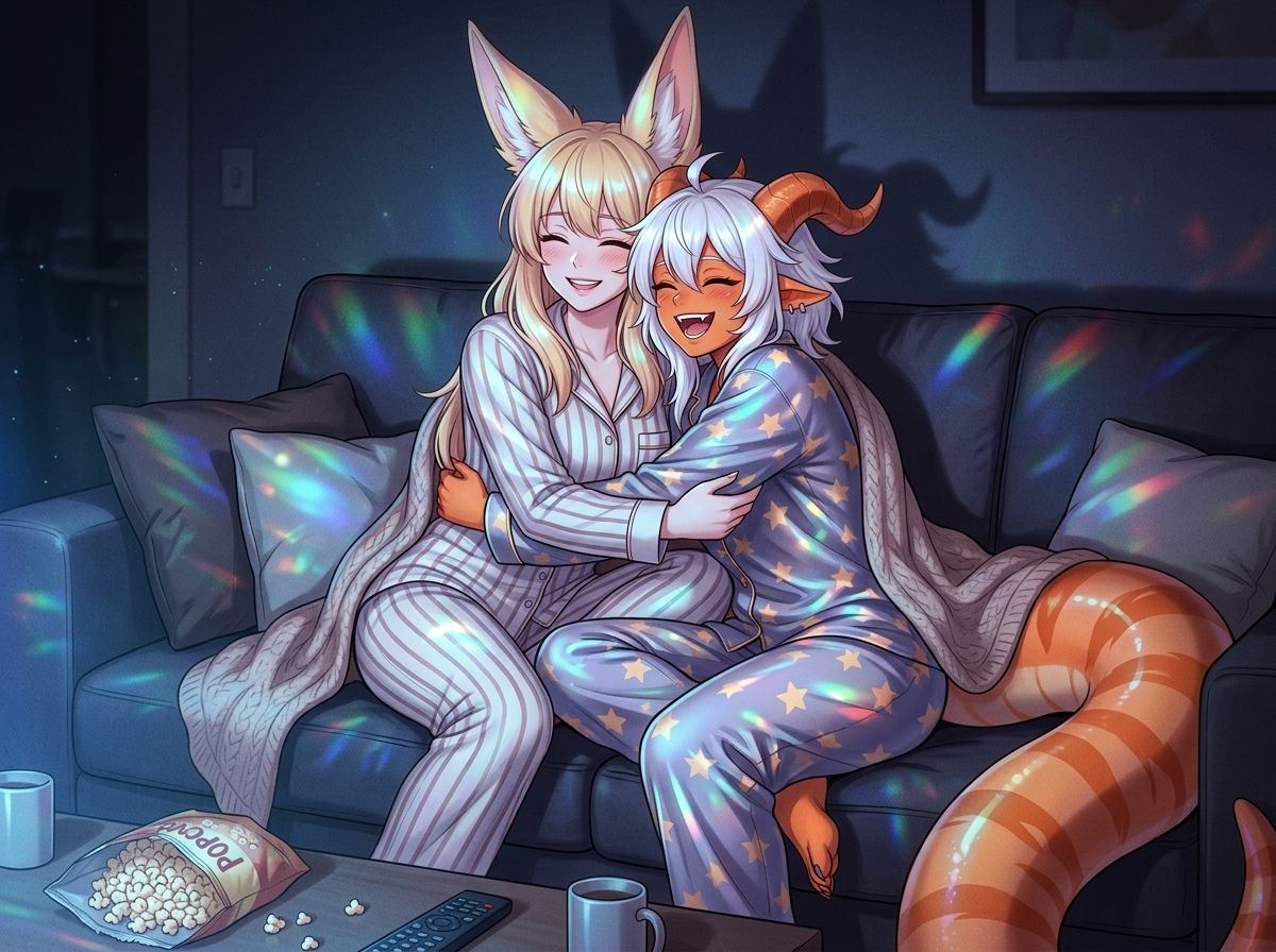 Enjoying an evening together...