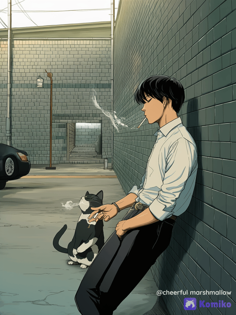 猫と一服