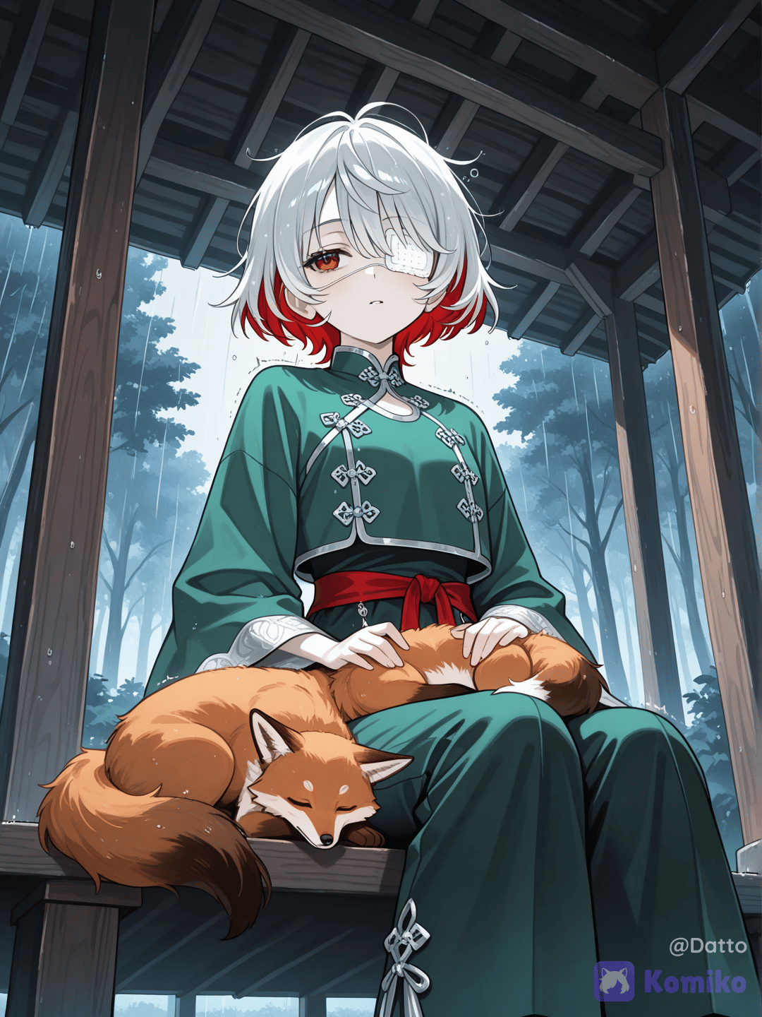 Mirei and the Fox (somewhat sad and gloomy)