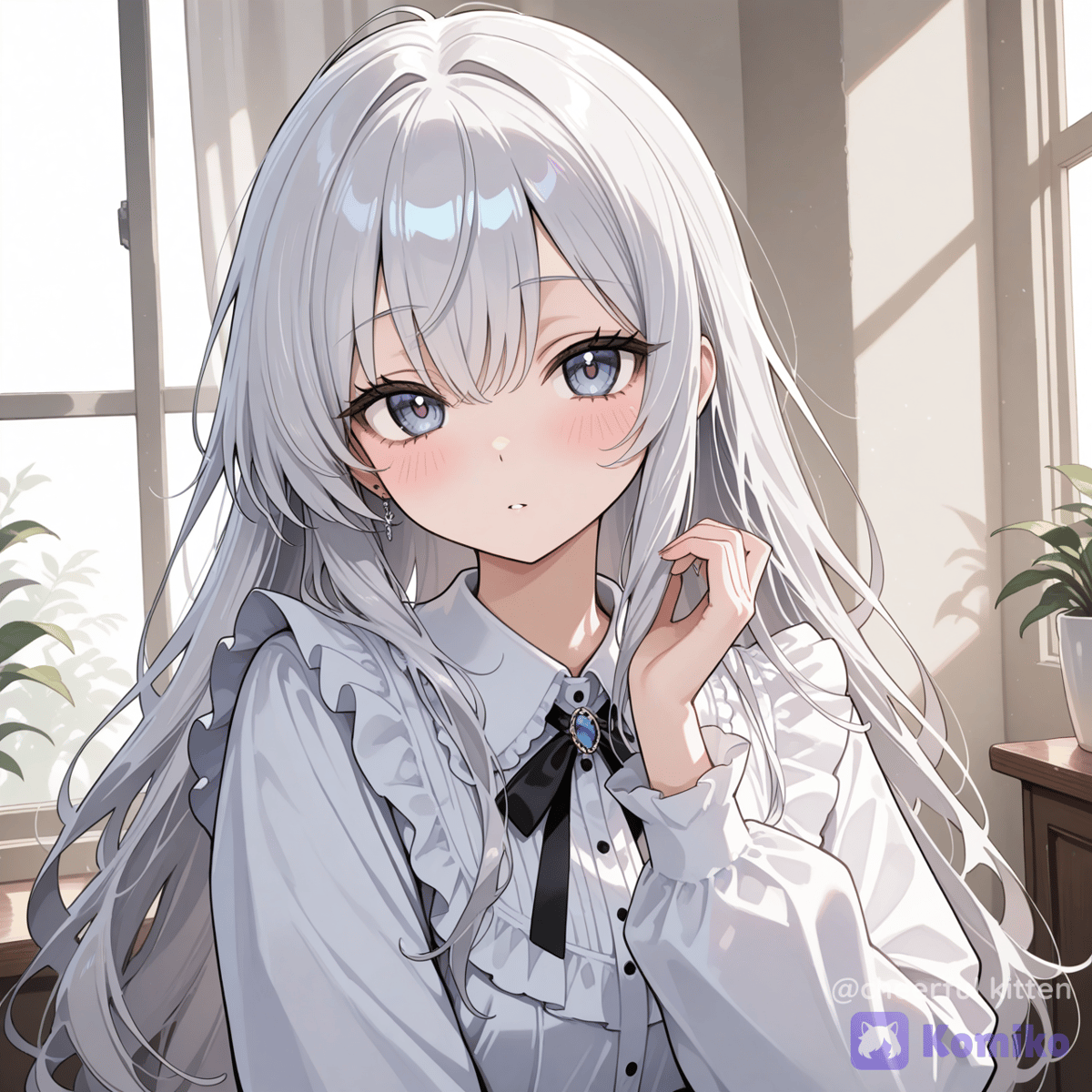 銀髪少女