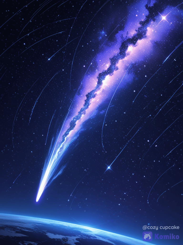 Shooting 🌠 Star in the galaxy