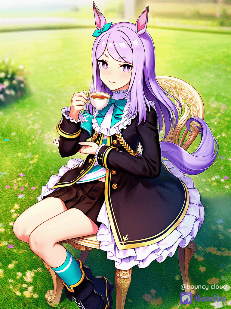 uma Musume is calm and dignified