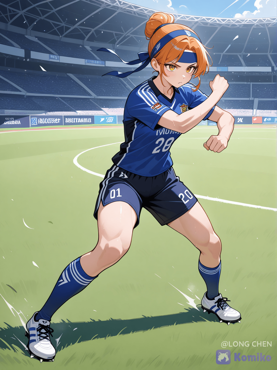 Makima soccer player cosplay