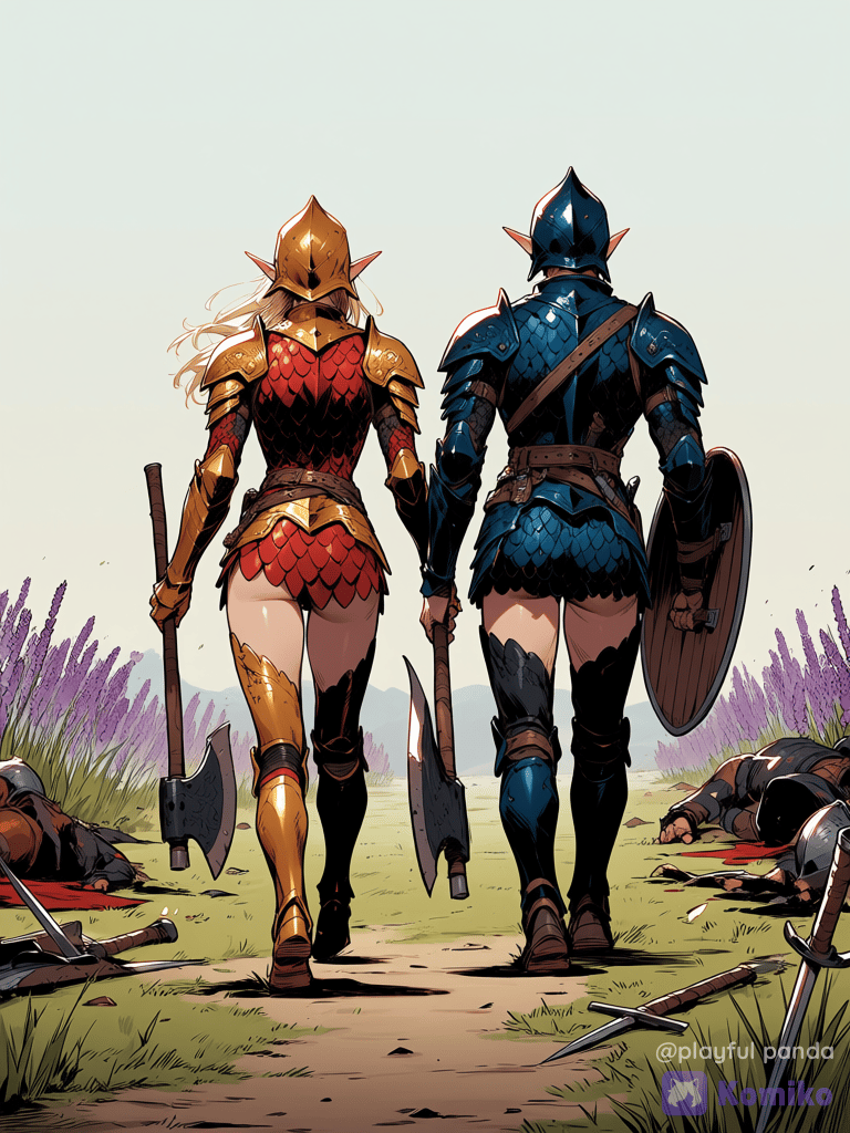 The two axe warriors