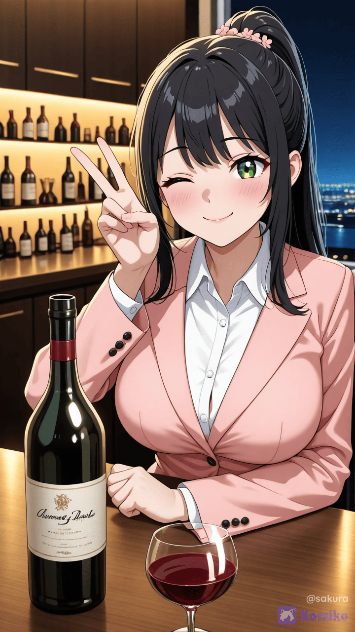ワインをボトルで～