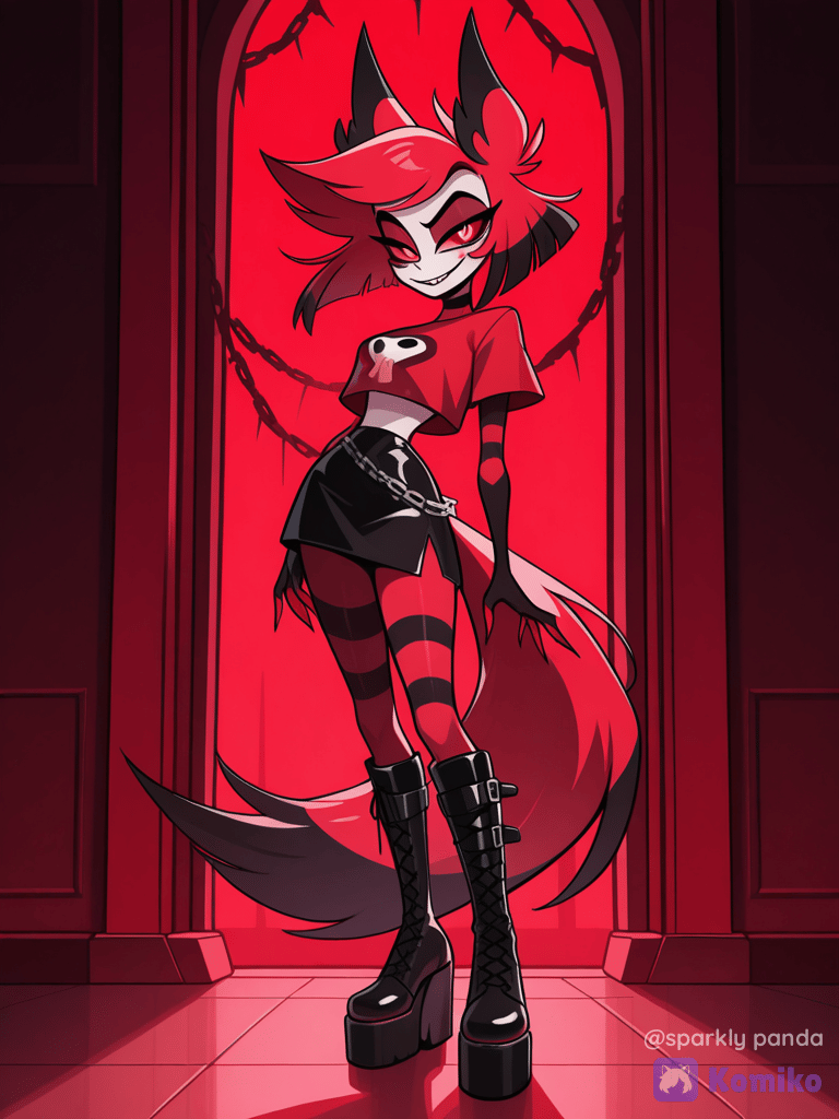 Red Puppy Girl Vibes 🖤🐾