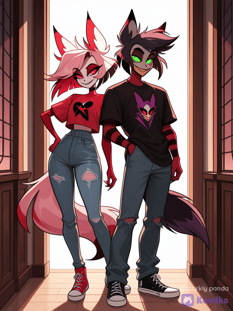 Wolfie & Foxie duo vibes 🐺🦊✨