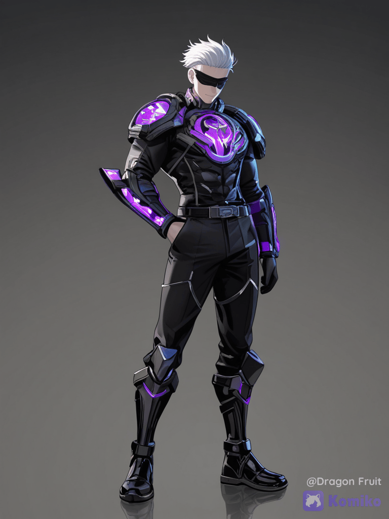 Satoru Gojo versión Ciberpunk