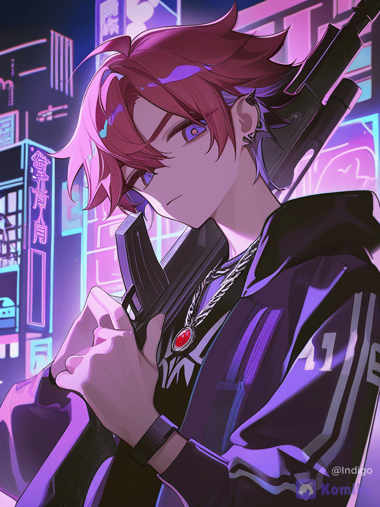 For a weapon, Kairo wields a gun.