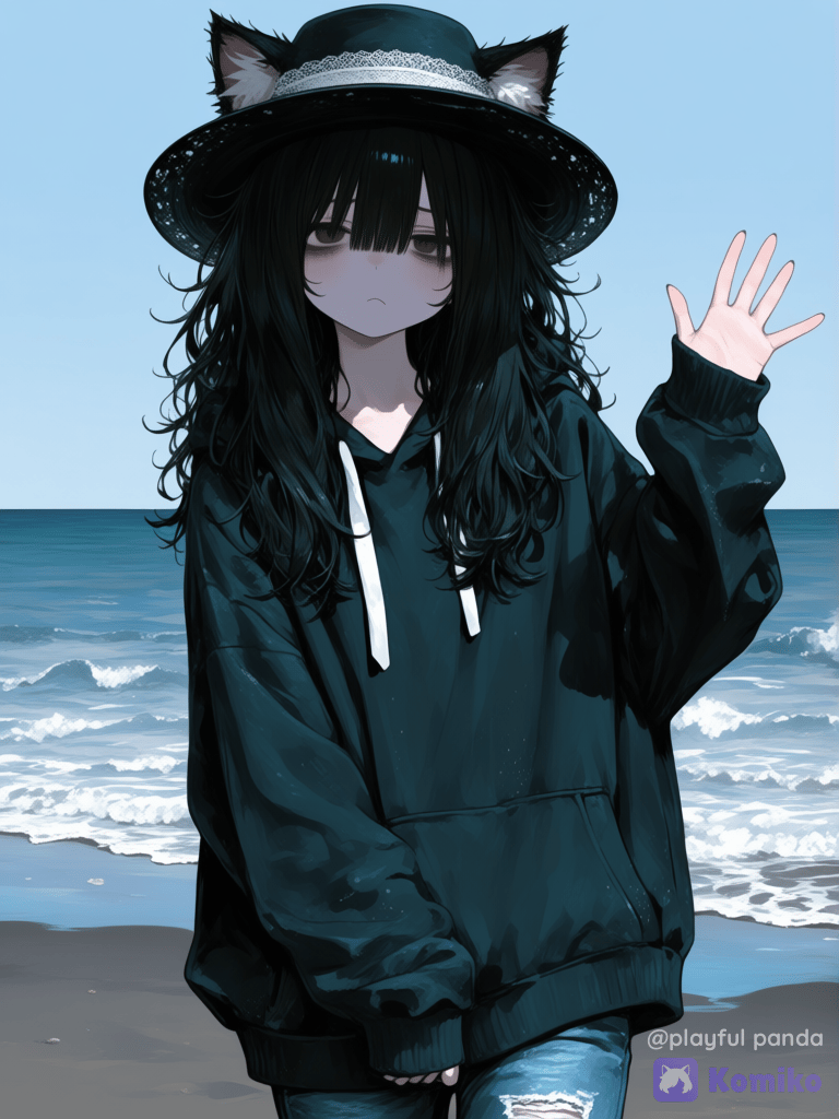 Una en la playa