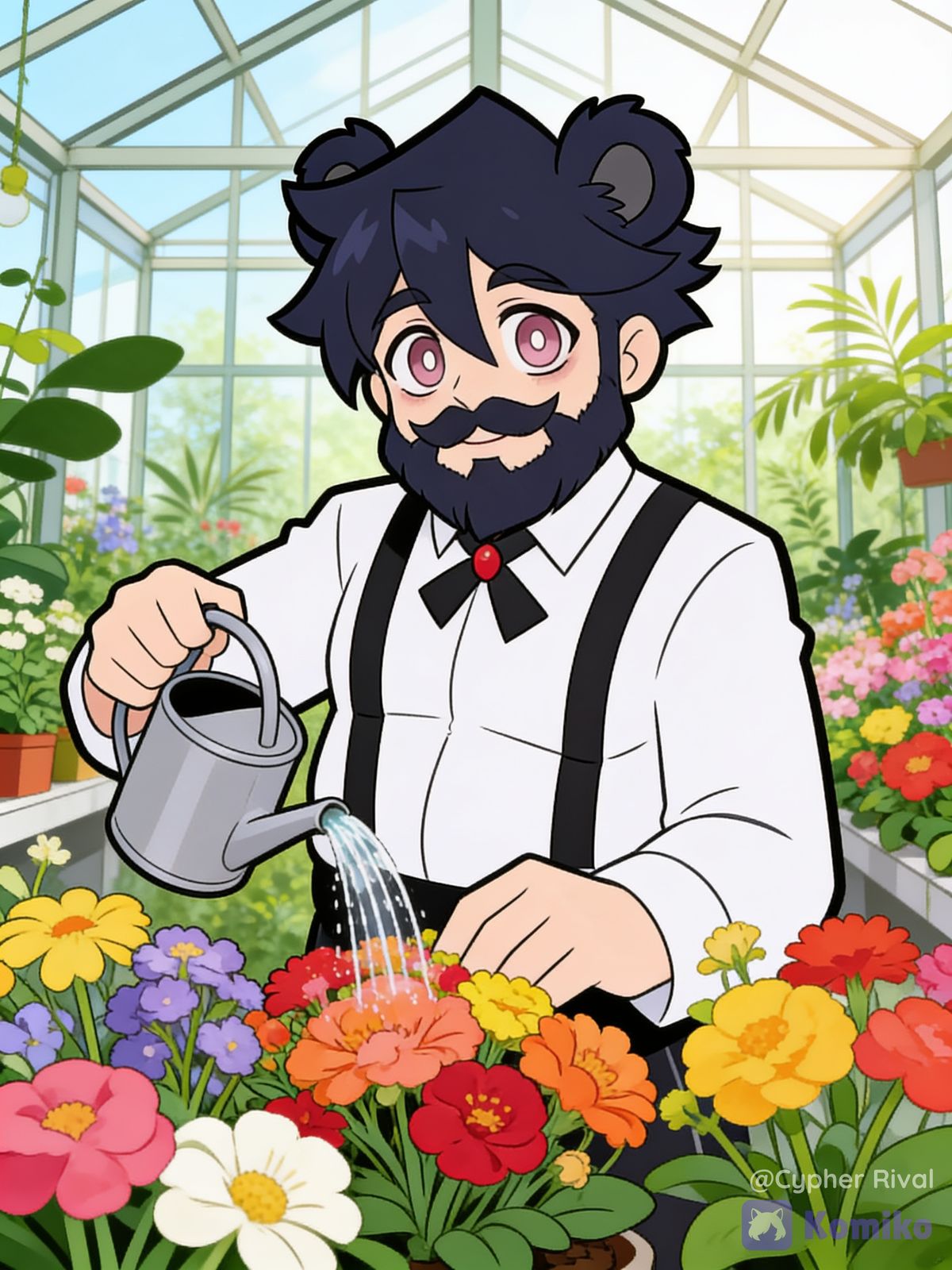 Arthur's Greenhouse Glow 🐻🌸