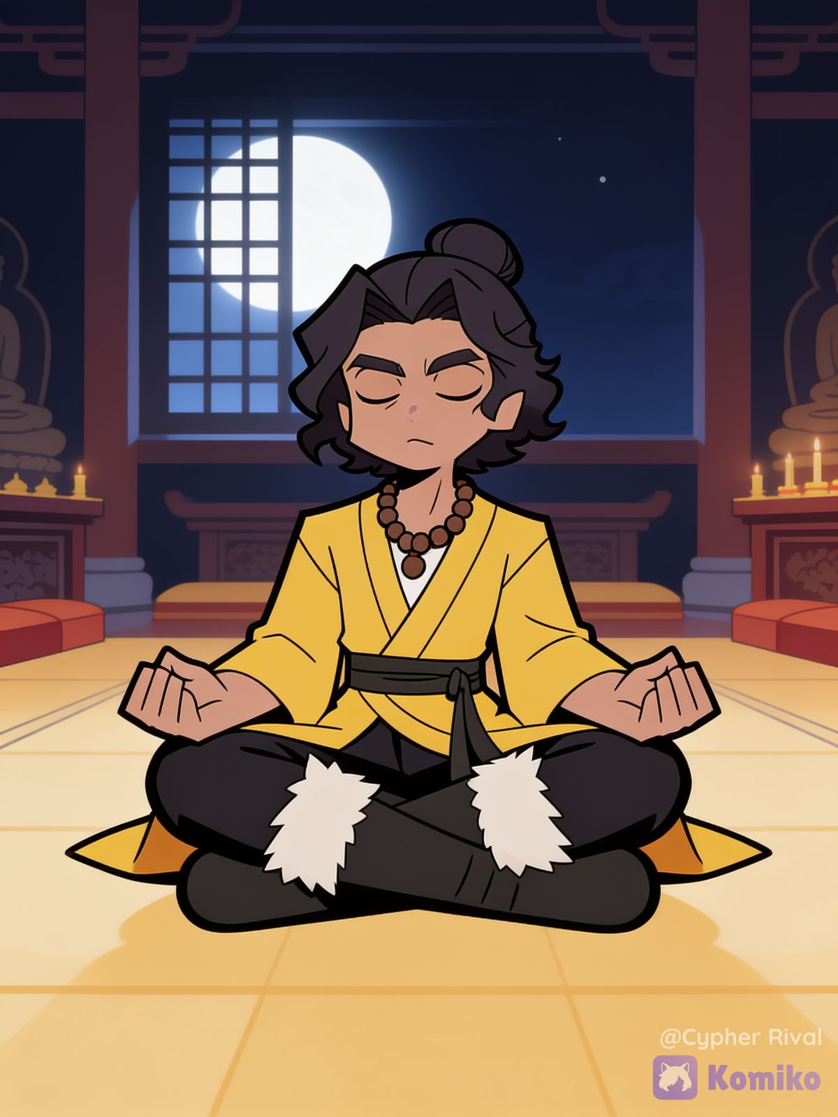 Moonlit Temple Vibes 🌕🧘