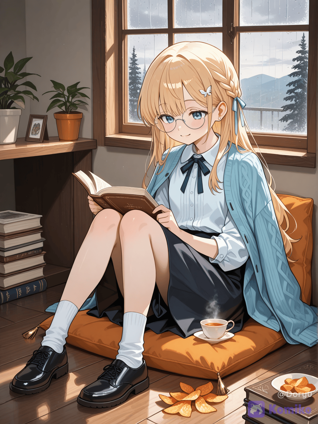 A moment at the shelter