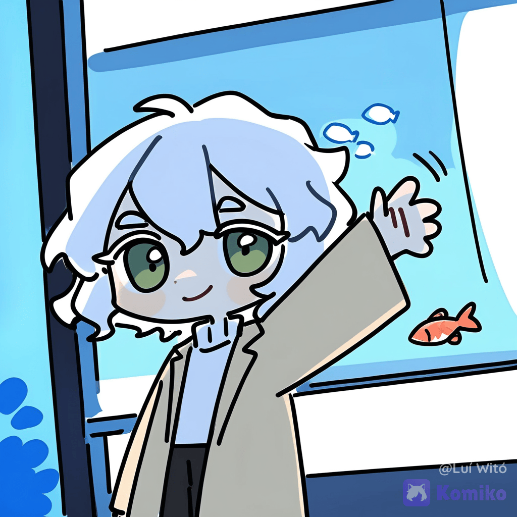 Bukowski and Fyori (OC) - Aquarium.