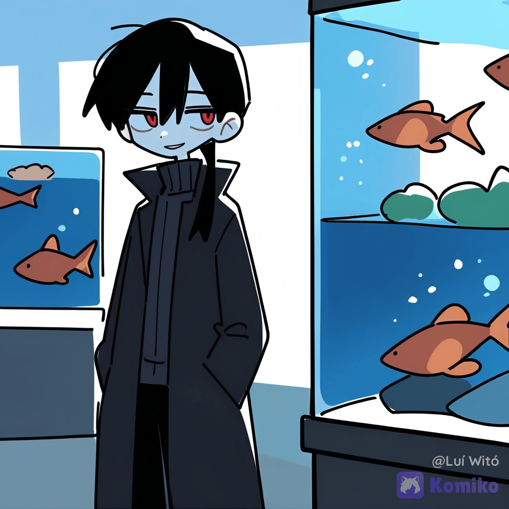 Bukowski and Fyori (OC) - Aquarium.