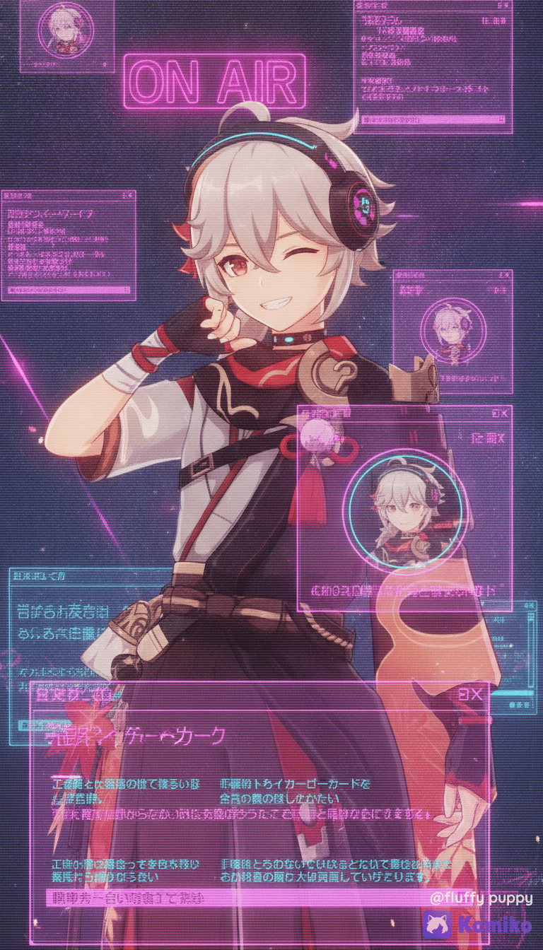 ✨️🍁Kazuha as glitch idol UI🍁✨️