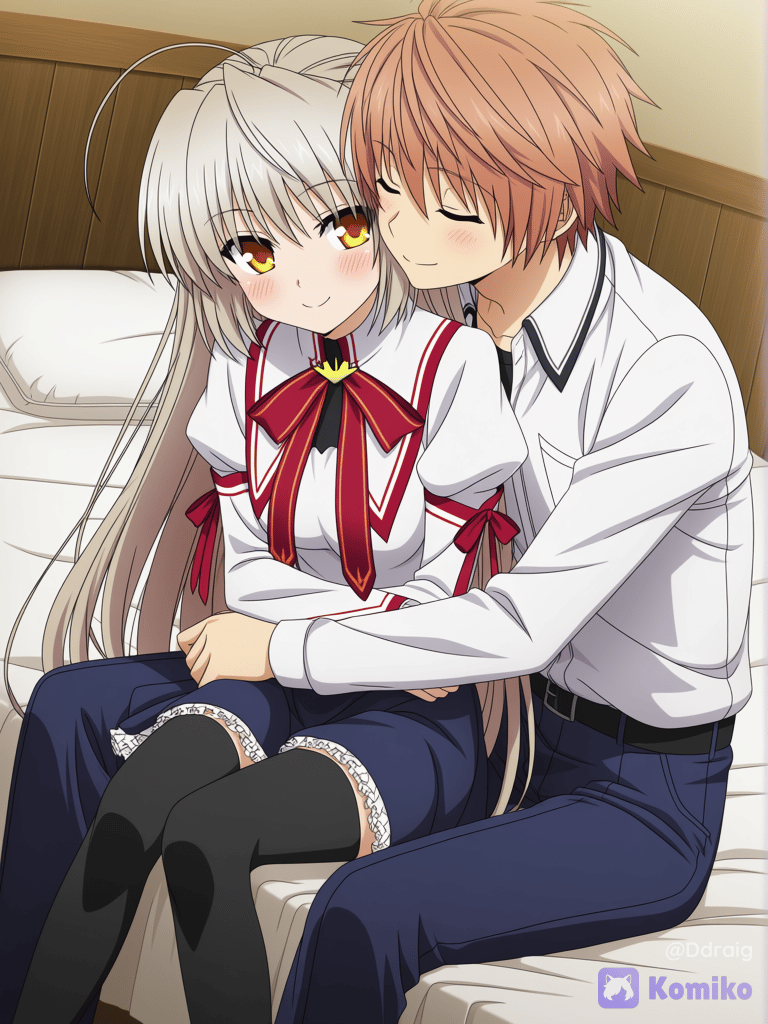 Kotarou x Akane (Rewrite visual novel)
