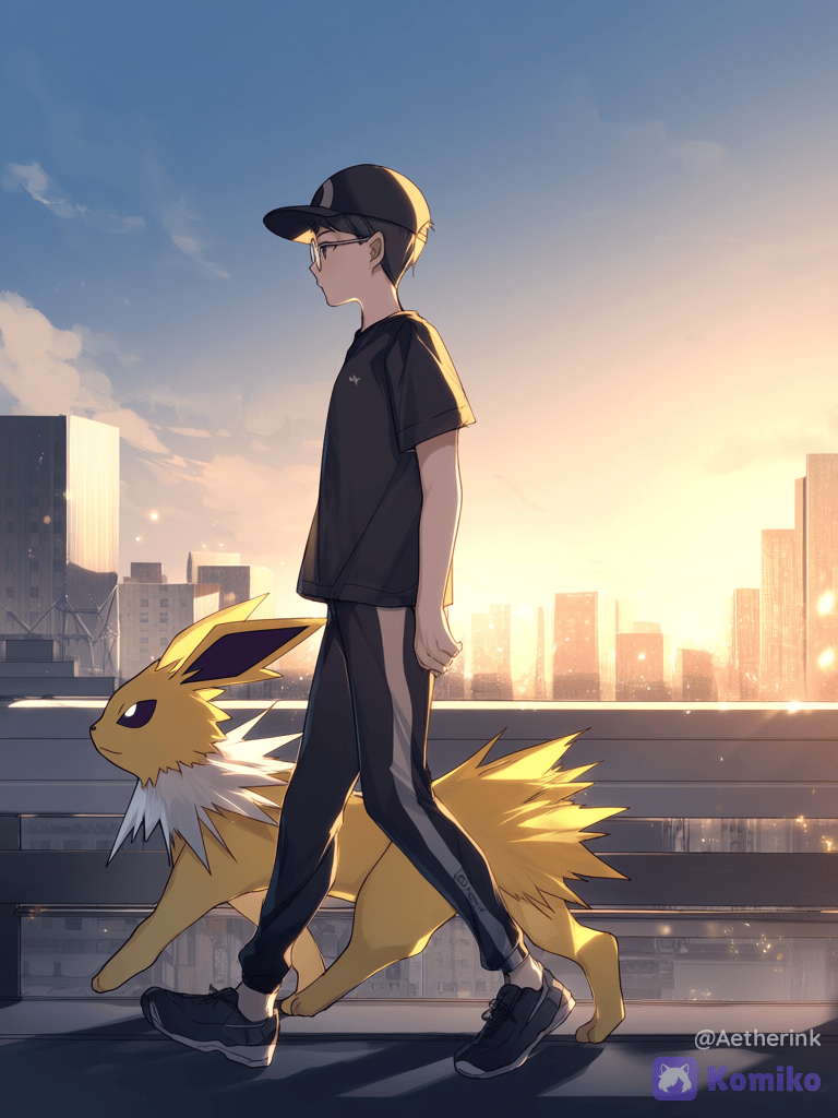 Walking with Jolteon!