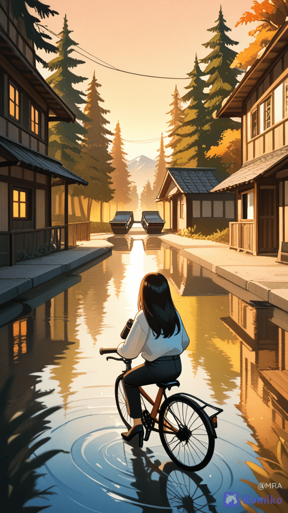 Golden Hour Bike Ride 🍂🚲