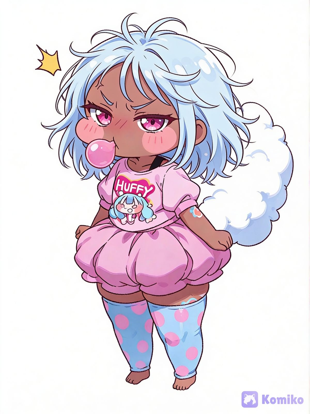 Bubbly's bad hair day