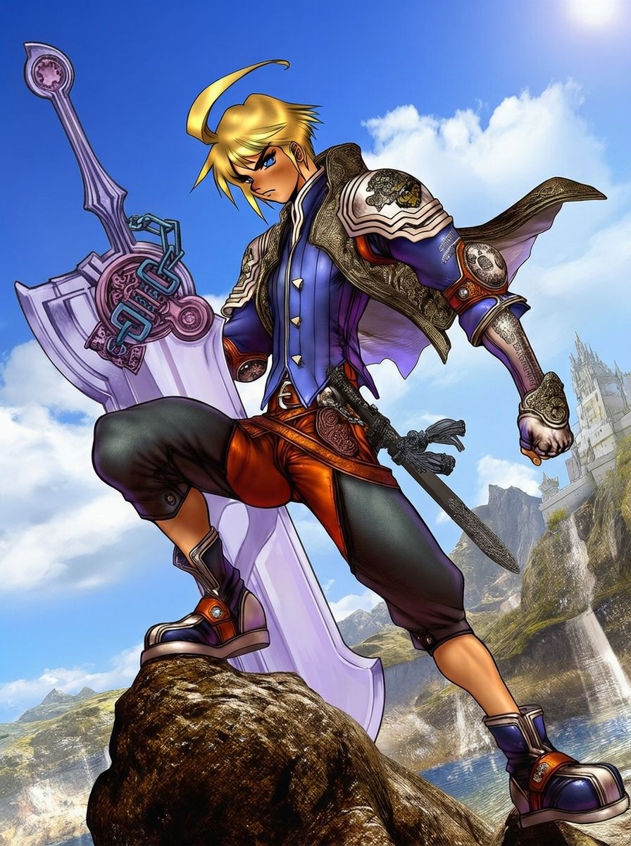 Marche Radiuju (Final Fantasy Tactics Advance) in Shirow Masamune Style
