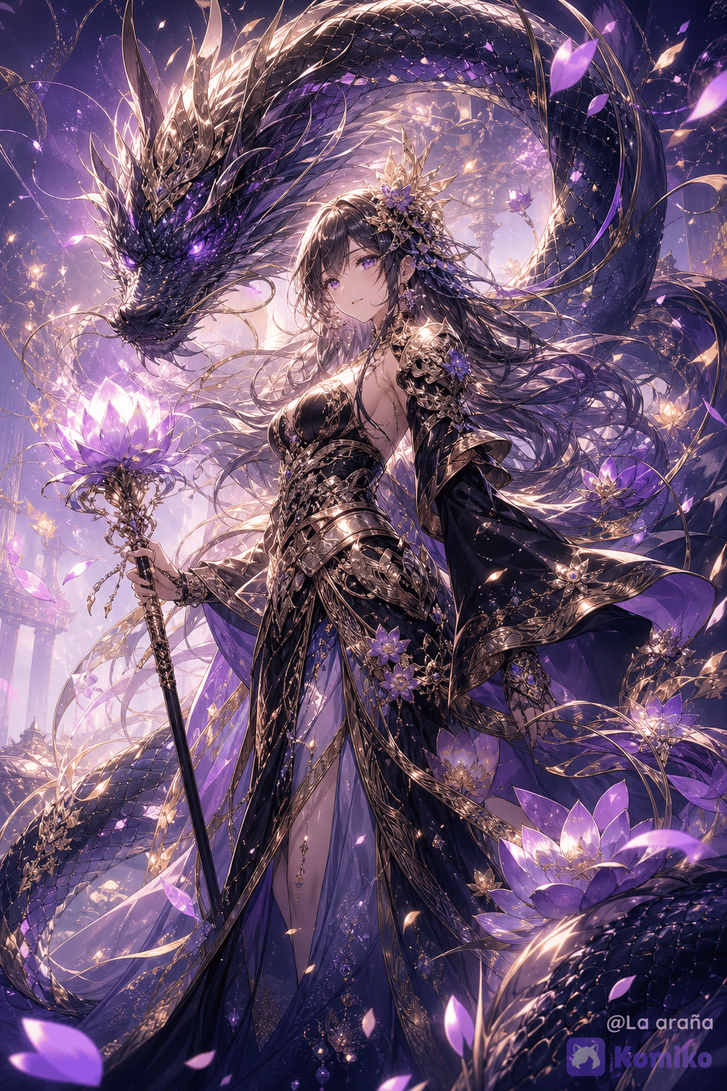 Caelia, la Guardiana del Loto Negro