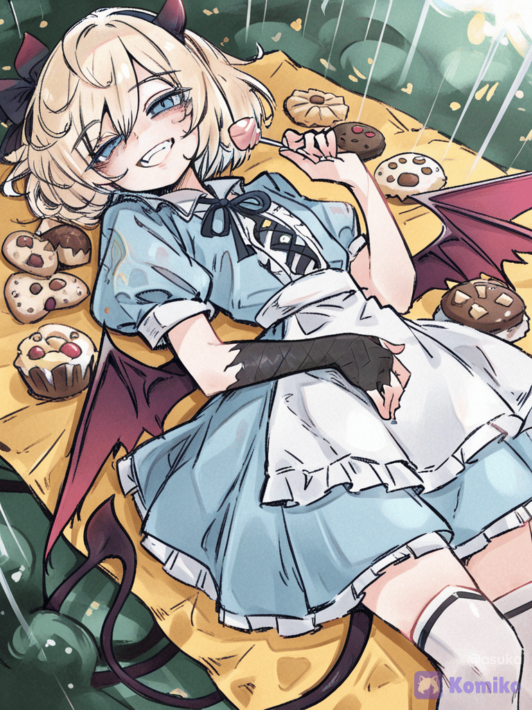 お腹いっぱいおかしを食べるの夢だよね