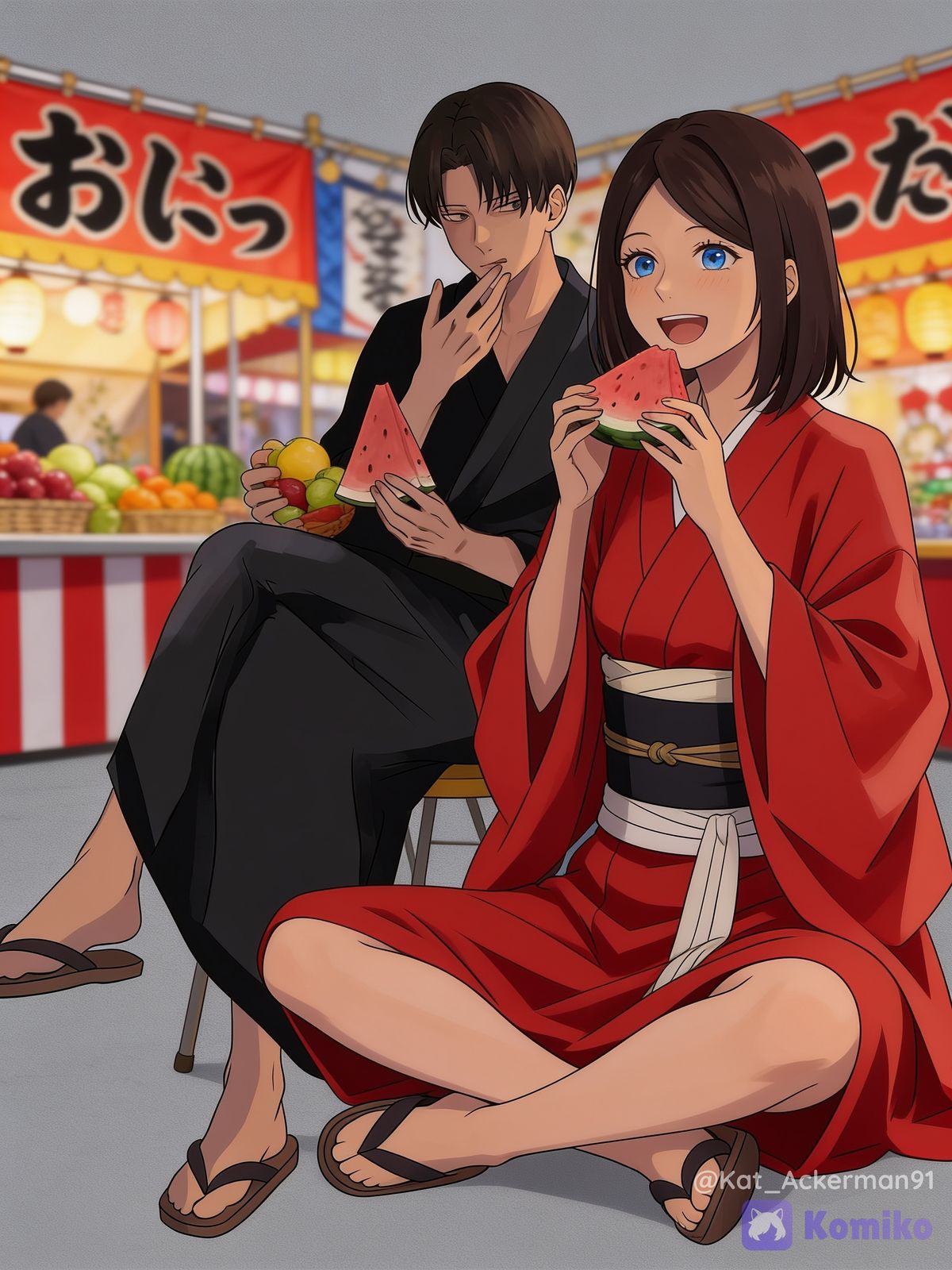 Kat and Levi enjoying the festival