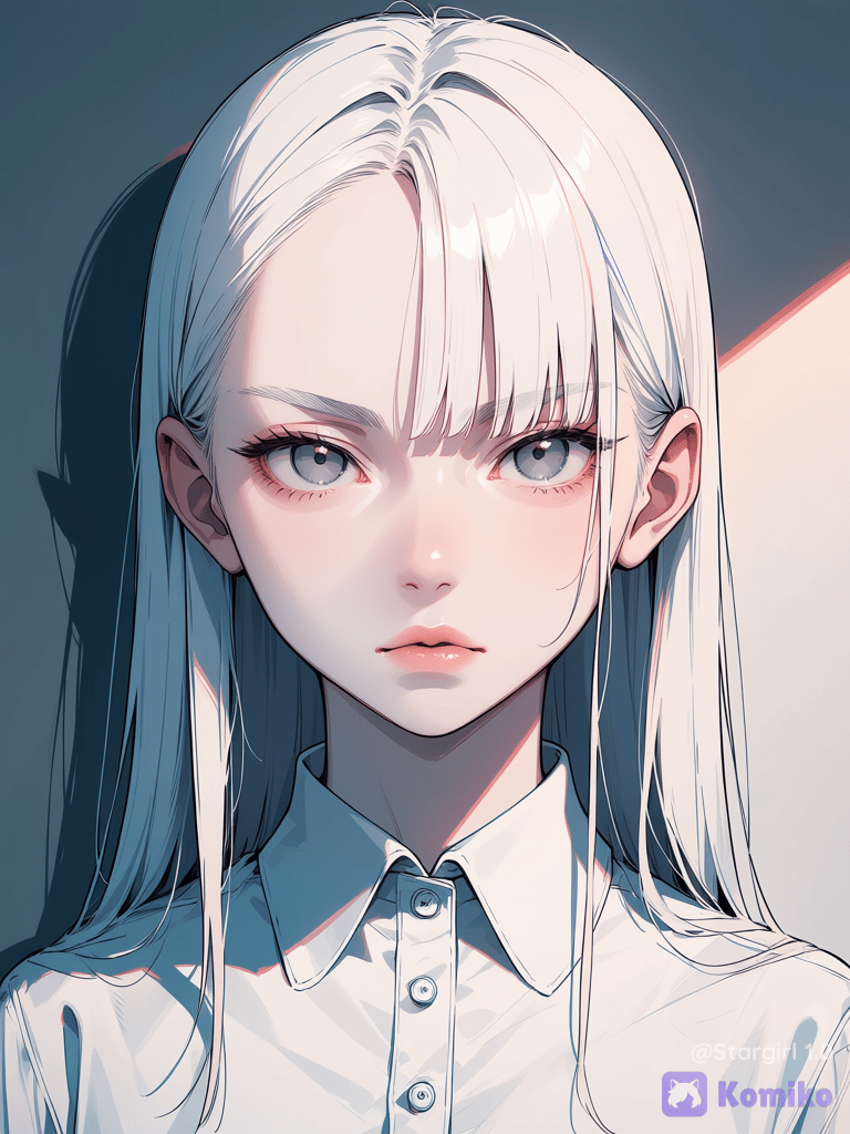 Albino girl