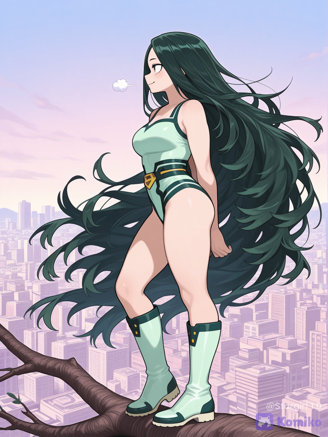Above the city