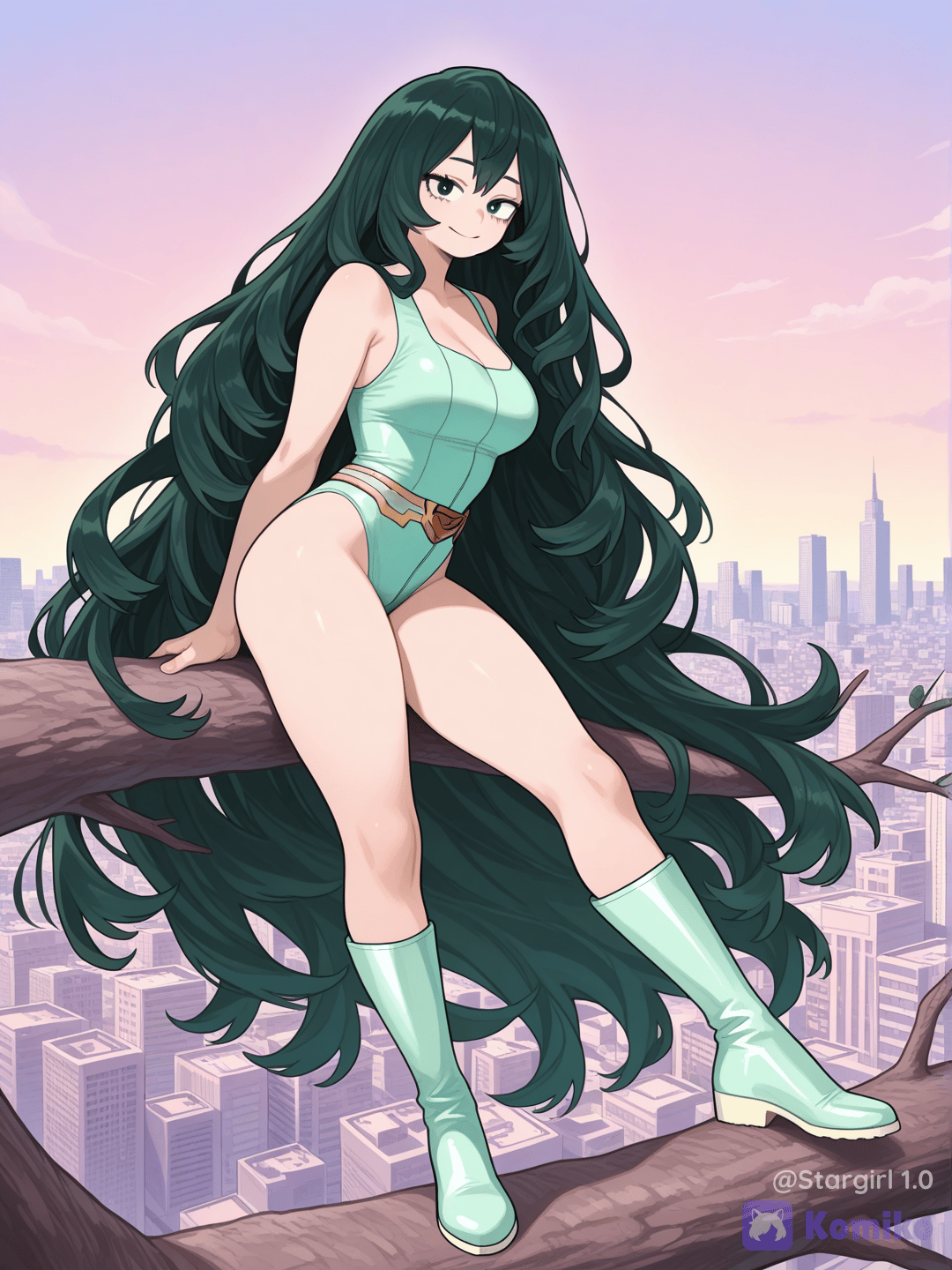 Above the city