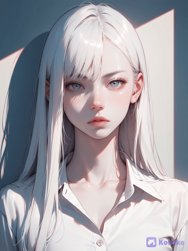 Albino girl